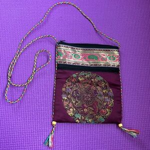 Handmade Satin Brocade Bag from Nepal 💕